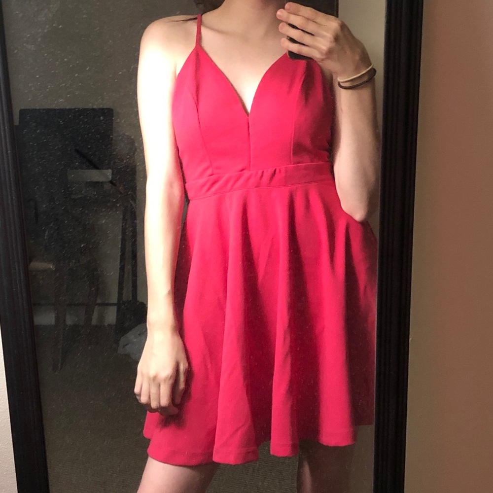 NWT Forever 21 Fuchsia short dres La La Land vibes